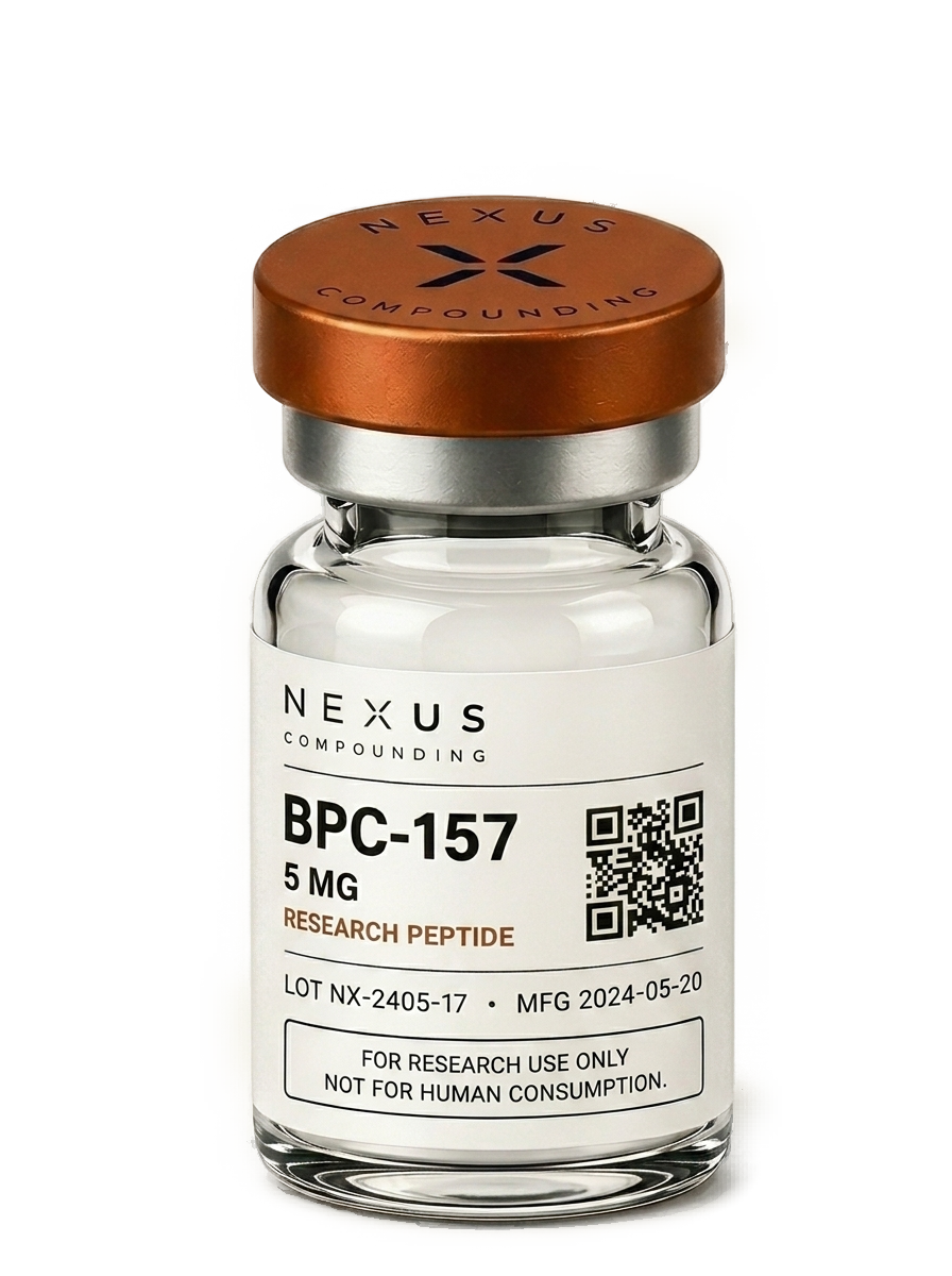 Research Peptide Vial — NEXUS COMPOUNDING — For Research Use Only
